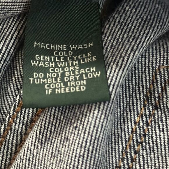 Lauren Ralph Lauren LRL Womens Dark Wash Classic Straight Jeans size 14 - Picture 11 of 11